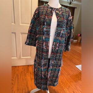 ST John mid length, multicolored jacket